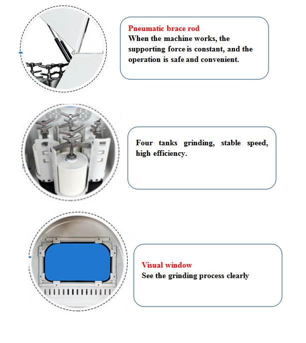 0.2-200L Lab Compact Planetary Ball Mill Mixing/ Grinding Machine with Jars and Balls for Slurry and Powder Mixing